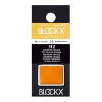 BLOCKX Watercolour Half Pan S3 312 Cadmium Yellow Orange